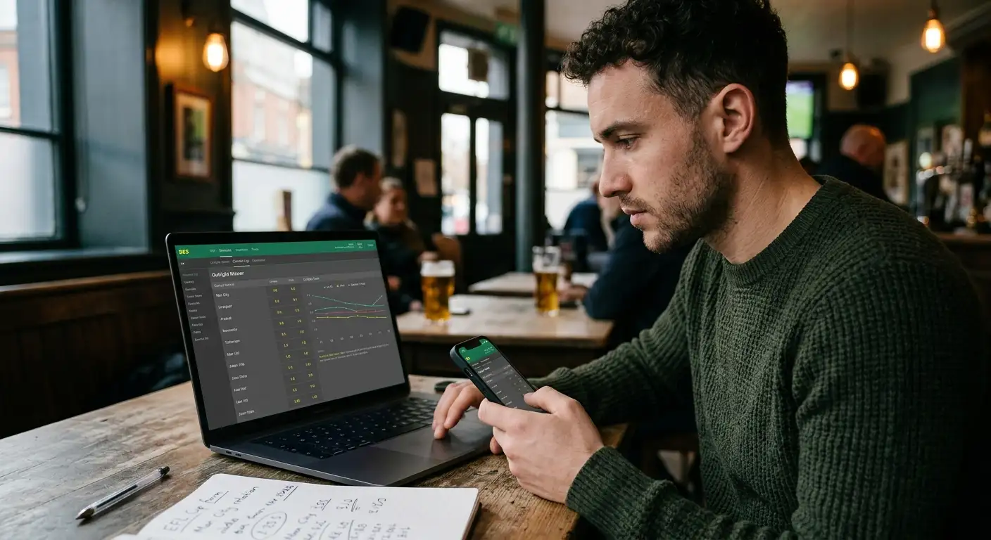 Bettor analysing Carabao Cup outright market prices as the rounds progress