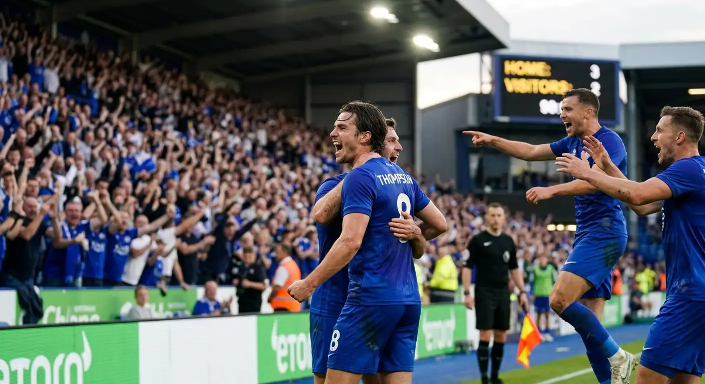 Premier League comeback celebration after trailing at half-time