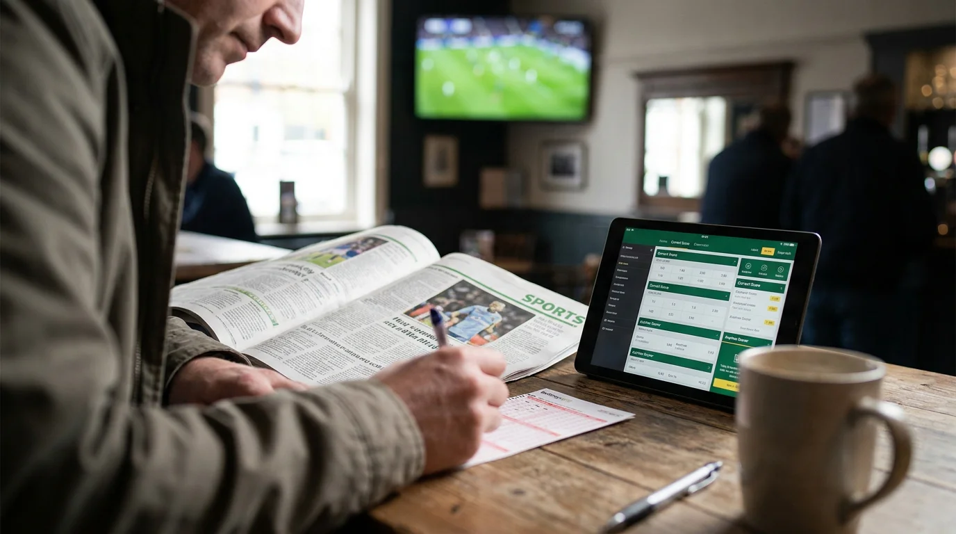 Sportsbook combination of correct-score and anytime-scorer selections