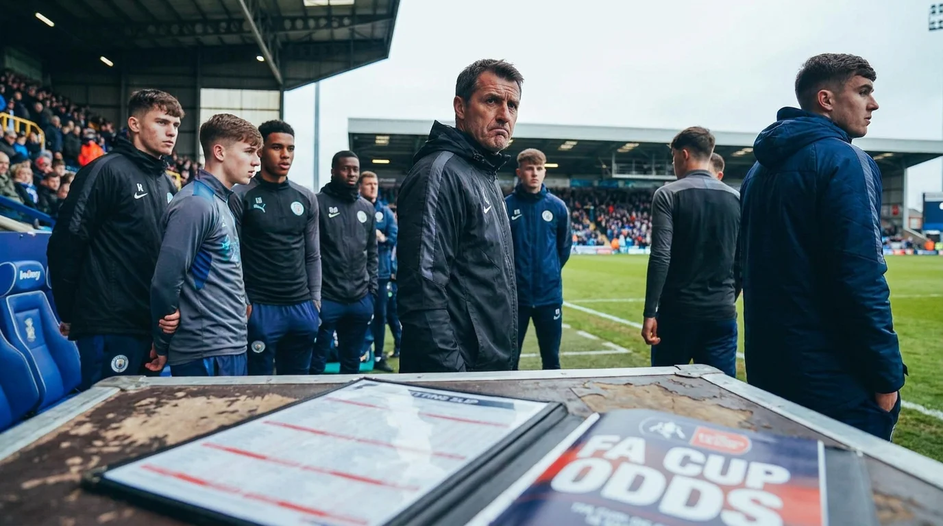 Premier League manager fielding a rotated squad of younger players for an FA Cup tie