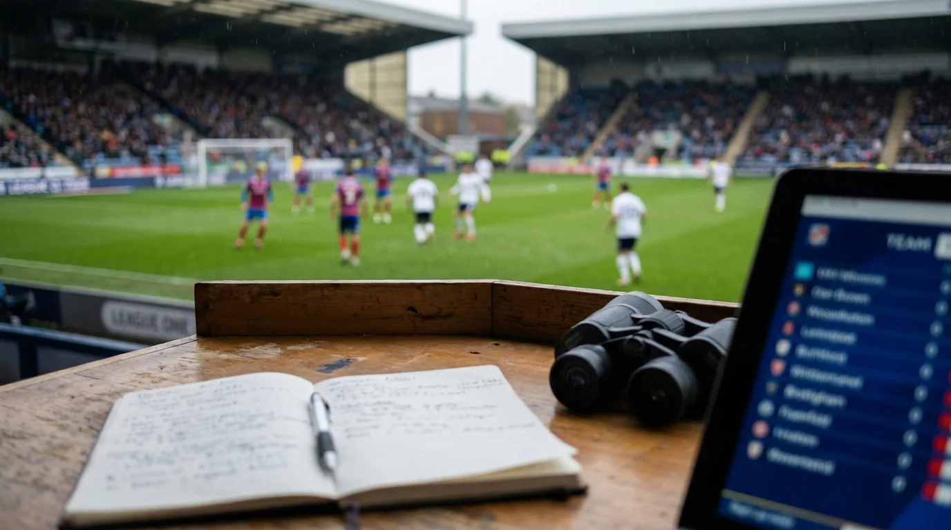 Two League One sides battling for promotion in a tense end-of-season fixture