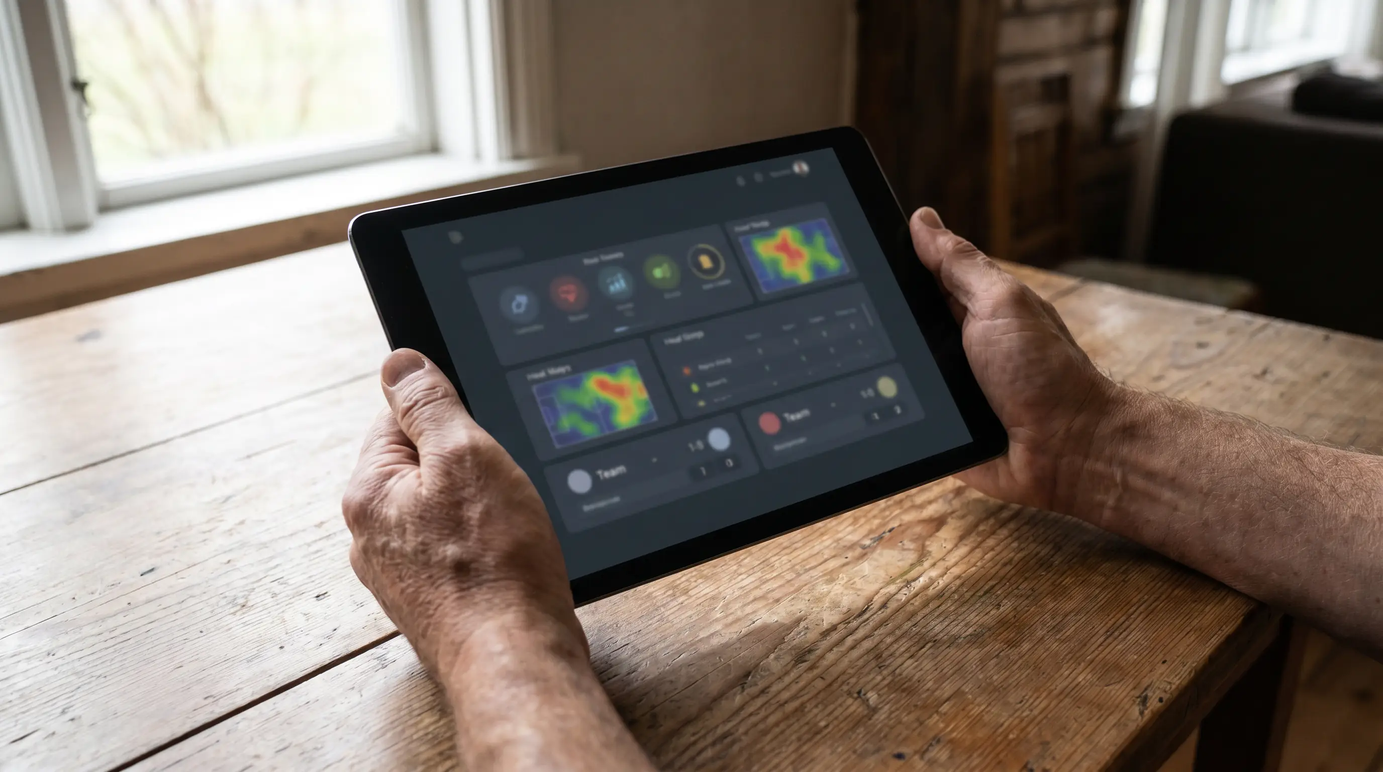 Bettor reviewing prices on a niche lower-league football market on a tablet