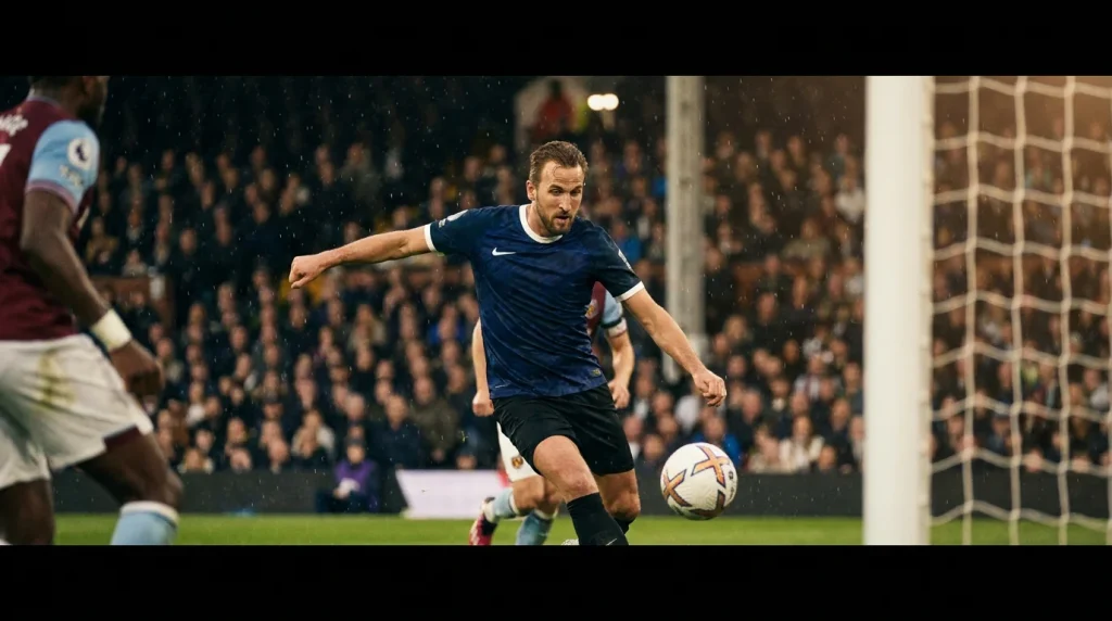 Premier League forward shooting at goal in a fixture relevant to player prop markets