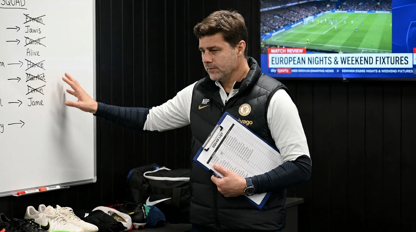 Premier League manager rotating his squad after a midweek European fixture