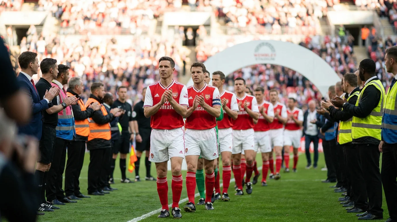 Championship players walking out for the play-off final after two-leg semi-final victories